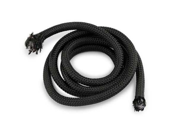 Premium 8mm Polyester Solid Core Utility Rope - Heavy-Duty Round Black Cord for DIY, Crafts, and Outdoor Use
