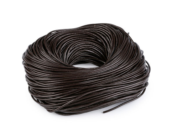 Premium Round Leather Cord (3mm) – High-Quality Cowhide Stringing Material for Jewelry Making, Crafting, and Decorative Lacing