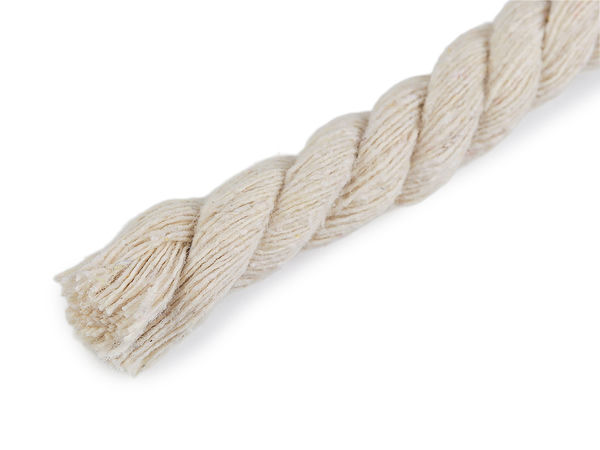 Premium 100% Cotton Twisted Cord (12mm, 29m Roll) for Macrame and Crafts