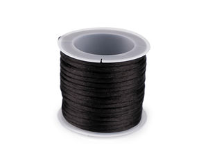 Premium Satin Cord (2mm Diameter, 10m Roll) - High-Gloss Rattail Trim for Crafts, Jewelry Making, and Haberdashery