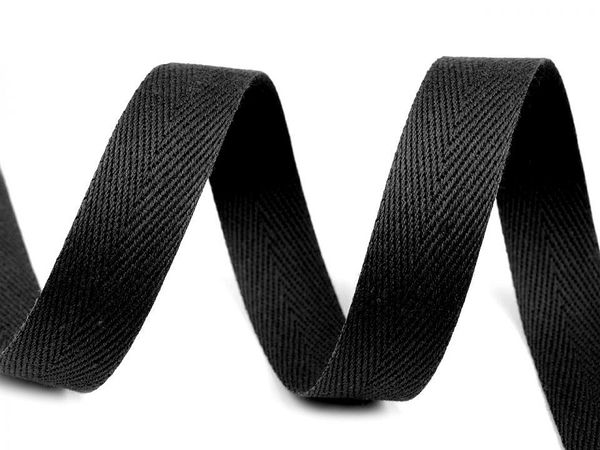 Premium Herringbone Twill Tape (14mm Width) – Durable Woven Ribbon for Drawstrings, Apparel, and Sewing Crafting
