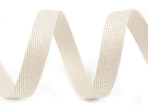 Premium Herringbone Twill Tape - 8mm Durable Ribbon for Drawstrings, Seam Binding, and Garment Construction