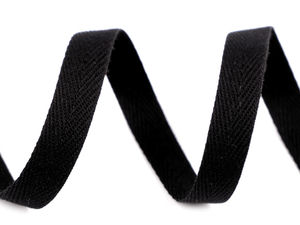 Premium Cotton Twill Tape (10mm Width) - Durable Ribbon for Sewing, Drawstrings, and Crafts