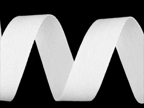 Premium Herringbone Twill Tape - 25mm Heavy-Duty Cotton Ribbon Webbing for Sewing, Drawstrings, and Crafts