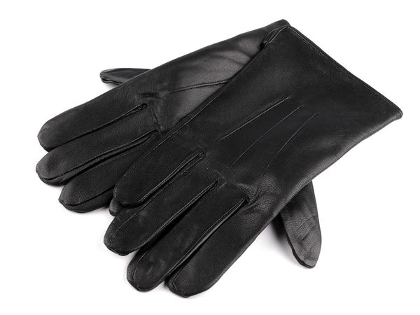 Men's Premium Black Leather Gloves - Insulated Winter Warmth with Plush Fur Lining