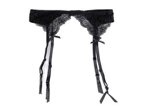 Elegant Floral Lace Garter Belt with Adjustable Suspenders - Universal Fit