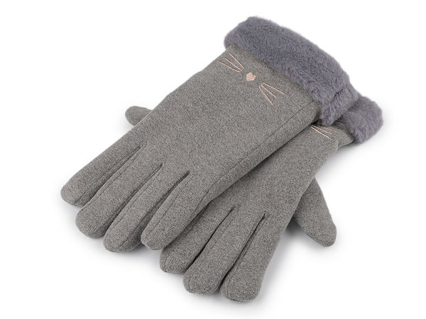 Women's Plush-Lined Thermal Winter Gloves - Elegant Touchscreen Compatible Fashion Gloves