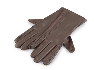 Women's Elegant Quilted Eco-Leather Touchscreen Gloves with Plush Lining