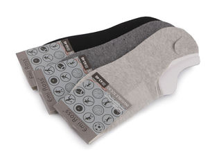 Emi Ross Unisex Cotton Sneaker Socks | Non-Slip Low-Cut Ankle Socks with Silicone Gel Grip