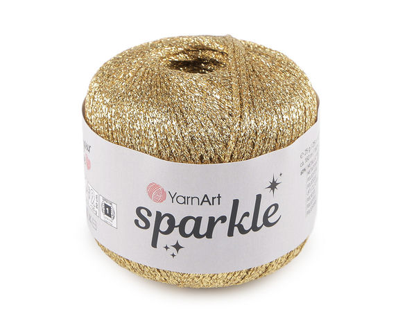Premium Sparkle Knitting Yarn with Glittering Lurex (25g) – Lightweight Metallic Crochet Thread for Festive Crafts & Accessories