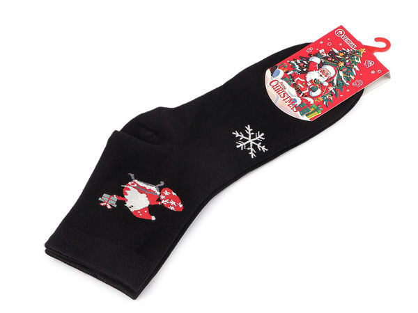 Premium Unisex Festive Christmas Cotton Socks - Soft, Breathable Novelty Holiday Hosiery