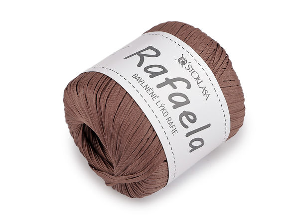 Rafaela Premium Flat Cotton Bast Ribbon Yarn, 4mm - Eco-Friendly Raffia Twine for Crocheting Bags, Hats, and DIY Crafts