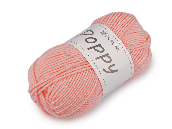 Poppy Premium Knitting and Crochet Yarn - Soft 100g Skein for Apparel and Accessories