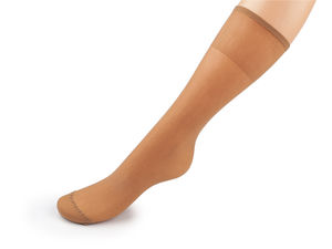 Women's 20 Denier Sheer Knee-High Socks with Non-Binding Comfort Band (2-Pack)