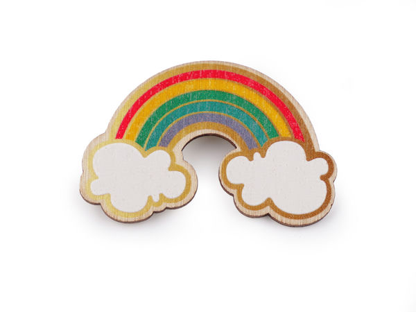 Handcrafted Wooden Brooch Pin - Animal and Novelty Character Designs for Clothing and Accessories