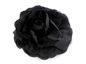 Elegant 3D Fabric Rose Brooch & Hair Clip – 10cm Dual-Function Floral Corsage