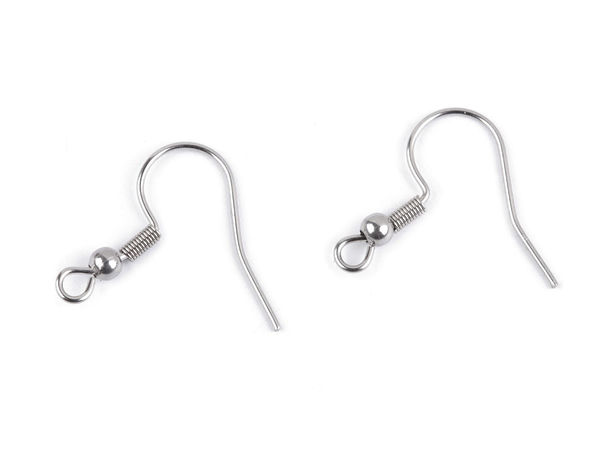 Premium Stainless Steel Earring Hooks - French Hook Earwire Findings for DIY Jewelry Making
