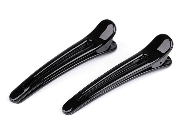 Premium Glossy Alligator Hair Clips with Secure-Grip Teeth (Pair)