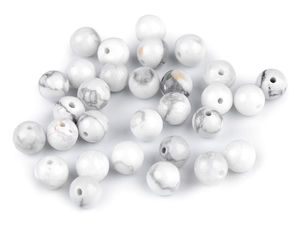Premium Natural Howlite Gemstone Beads, 6mm Round Mineral Stone Beads for Jewelry Making