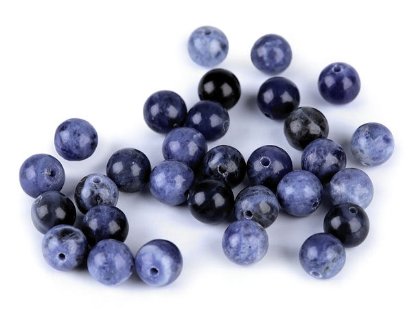 Premium Natural Sodalite Gemstone Beads – 6mm Mineral Beads for Jewelry Making and Buddha Bracelets