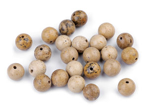 Natural Sand Jasper Gemstone Beads - 8mm Round Mineral Beads for Jewelry Making & Buddha Bracelets