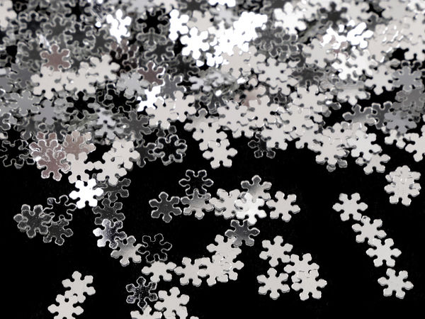 Premium Mini Snowflake Metallic Sequins (5mm, 20g) - Festive Craft Confetti for Holiday Decor, Scrapbooking & DIY Projects