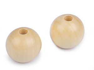 Premium 40mm Large Wooden Beads with Wide Threading Hole – Natural Craft Beads for Macrame, Jewelry Making, and Home Decor