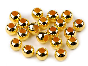 High-Gloss Metallic Charm Beads (8x10mm) – Lightweight Plastic Beads for DIY Jewelry Making, Bracelets & Necklaces