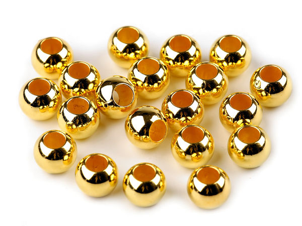 High-Gloss Metallic Charm Beads (8x10mm) – Lightweight Plastic Beads for DIY Jewelry Making, Bracelets & Necklaces