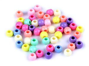 Premium Pastel Acrylic Charm Beads – 8x10mm Large Hole Spacer Beads for Jewelry Making and DIY Crafts (Pastel Mix)