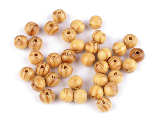 Premium Lacquered Natural Pine Wooden Beads, 10mm Round Craft Beads for Jewelry Making, Dream Catchers, and DIY Crafts