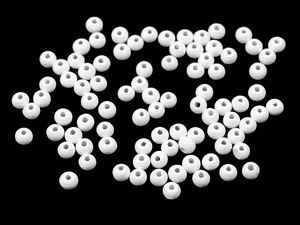 Premium Lacquered Wooden Beads, 5-6mm Small Round Beads for Jewelry Making and Crafting (10g Pack, Approx. 175 pcs)