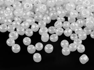 Premium Seed Beads 5/0 (4.5mm) - Pearl & Opaque Finish Glass Beads for Jewelry Making, Embroidery, and Crafting