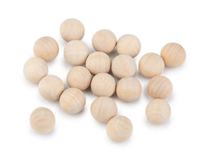 Premium Natural Light Wooden Craft Balls (14mm, No Hole) - Solid Wood Spheres for DIY Art, Engraving, and Decor