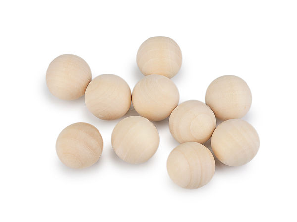 Premium 20mm Solid Wooden Balls – Natural Unfinished Craft Spheres (No Hole)
