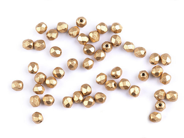 Premium Czech Fire-Polished Glass Beads - 3mm Round Faceted Spacer Beads for Jewelry Making, Beading, and Crafting