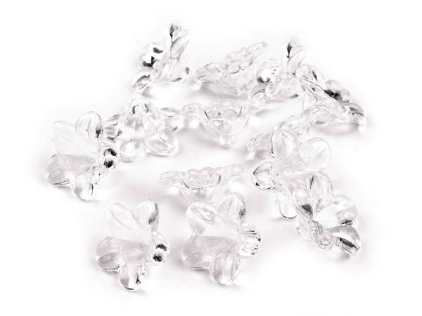 Premium Acrylic Bell Flower Skirt Beads for Jewelry Making and DIY Crafts - 7x12mm, 20g Pack (Approx. 80 Pcs)