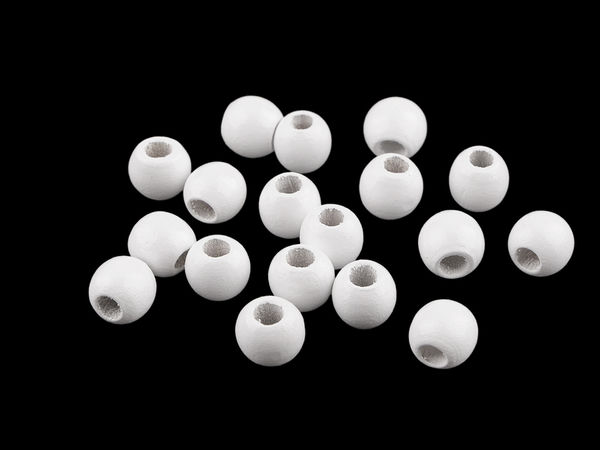 Premium Lacquered Wooden Beads (Ø13mm & Ø14mm) for Macrame, Dreamcatchers, and Jewelry Crafting