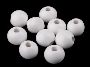 Premium Round Wooden Beads (Ø25 mm) with Wide Threading Hole for Crafting, Macrame, and Home Decor