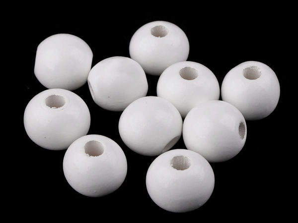 Premium Round Wooden Beads (Ø25 mm) with Wide Threading Hole for Crafting, Macrame, and Home Decor