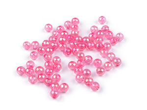 Premium 6mm High-Shine Plastic Bubble Beads for Jewelry Making & DIY Crafts