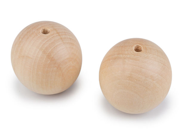 Premium Unfinished Large Wooden Beads (50mm) - Natural Light Wood Beads with Large Hole for Macrame, Crafts, and DIY Decor