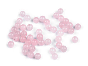 Natural Rose Quartz Mineral Gemstone Beads - 4mm Round Beads for Jewelry Making, Macrame, and Wire Wrapping