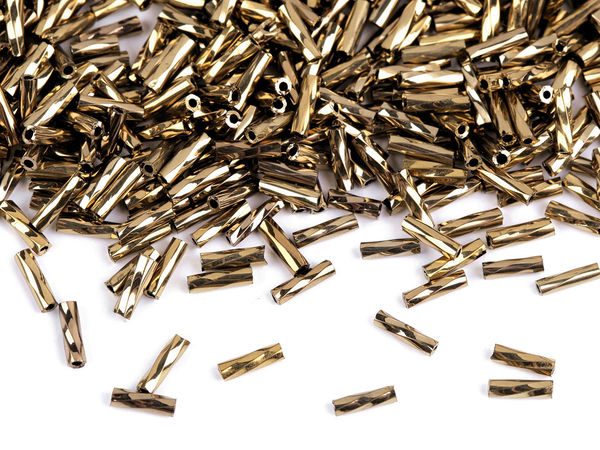 Premium Twisted Bugle Seed Beads - 6mm Glass Bugles for Holiday Ornaments and Crafting