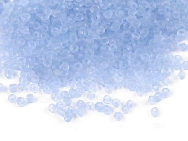 Premium 12/0 Frosted Glass Seed Beads - 2mm Matte Finish Beads for Jewelry Making, Embroidery, and Crafting