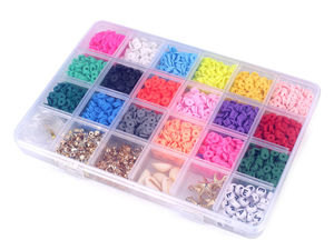 Premium DIY Jewelry Making Kit - 24-Compartment Set with Silicone Disc Beads, Alphabet Letters, Charms & Elastic Cord for Bracelets & Necklaces