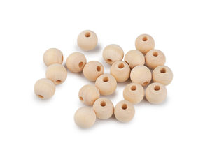 Unfinished Natural Wooden Beads (12mm) – Premium Craft Beads with Large Hole for DIY Jewelry, Macrame, and Dream Catchers (approx. 45-Piece Pack)