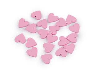 Mini Wooden Hearts for DIY Crafts, Scrapbooking, and Festive Decor