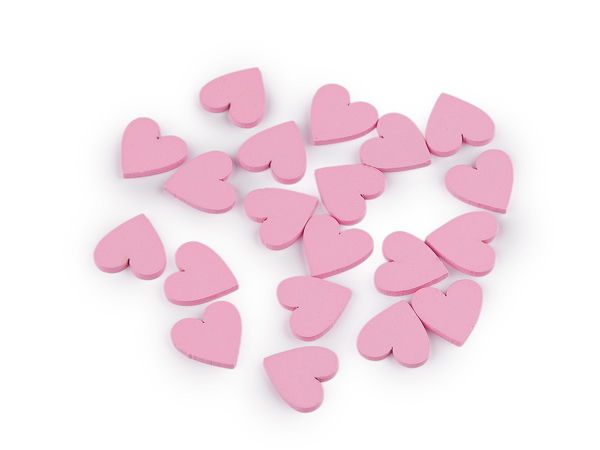 Mini Wooden Hearts for DIY Crafts, Scrapbooking, and Festive Decor