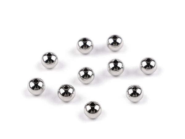 Premium 6mm Stainless Steel Spacer Beads - High-Mirror Shine Jewelry Making Components